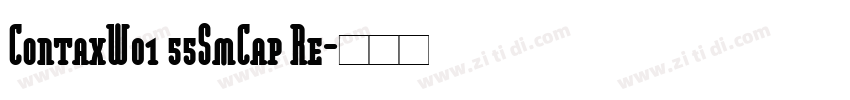 ContaxW01 55SmCap Re字体转换
